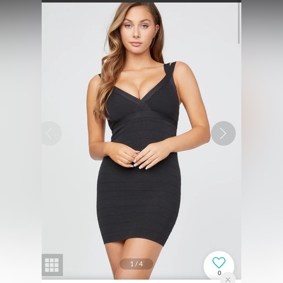Guess Los Angeles Luxe Strappy Mesh bandage Corset Ties Bodycon Dress S - Picture 3 of 12